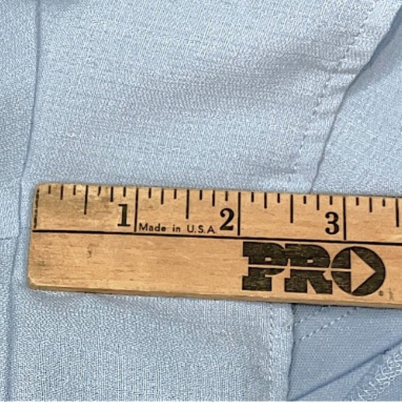 Fourteen & 9th Gray Blue Ruffled Wrap Flutter Sleeve Romper Womens Size Large - Picture 6 of 12